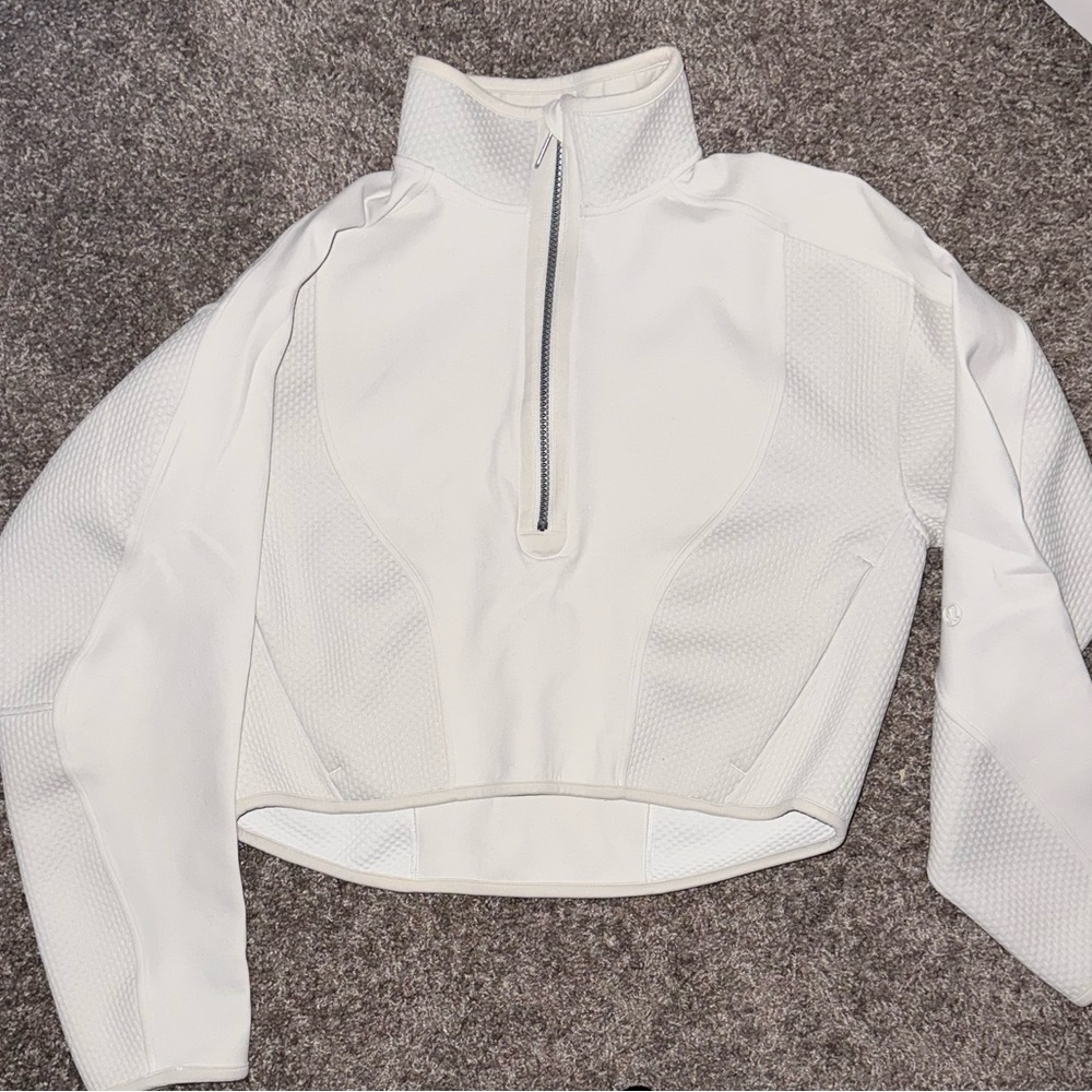 Lululemon Mixed Modal Pullover, Bone - Picture 3 of 8